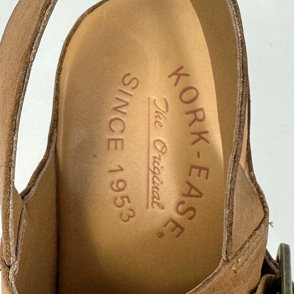 EUC/Like New KORK-EASE Carmel Leather Platform Sandals SZ9 - Picture 9 of 13